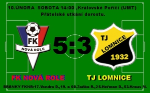 Dorostenci porazili v přípravě silnou Lomnici: FKNR - TJ Lomnice 5 - 3