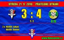 PŘÁTELSKY: FKNR  -  Baník Sokolov U19  3 : 4 (1:1)