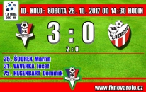 V posledním domácím utkání  podzimu jsme zvítězili: FKNR  -  FK LOKET  3 - 0