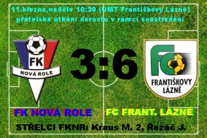 Utkání na soustředění: FC Fr. Lázně - FKNR Dorost 6 - 3