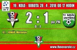 A tým zvítězil až na penalty: FKNR - Baník Vintířov 2 - 1