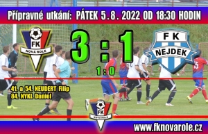 V přípravném utkání jsme hráli doma proti FK Nejdek