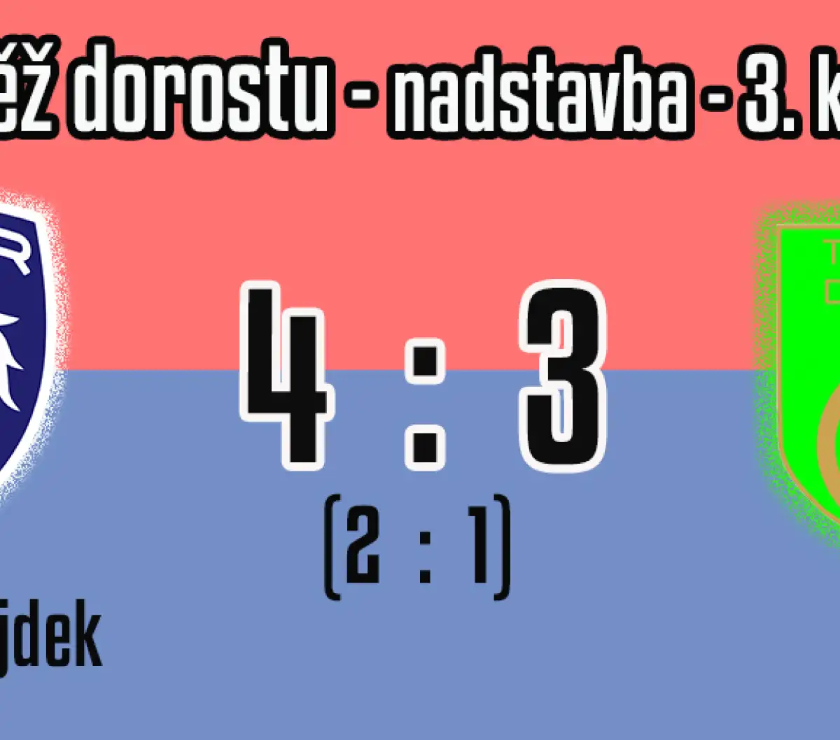 Dorost těsně vítězí nad Dalovicemi