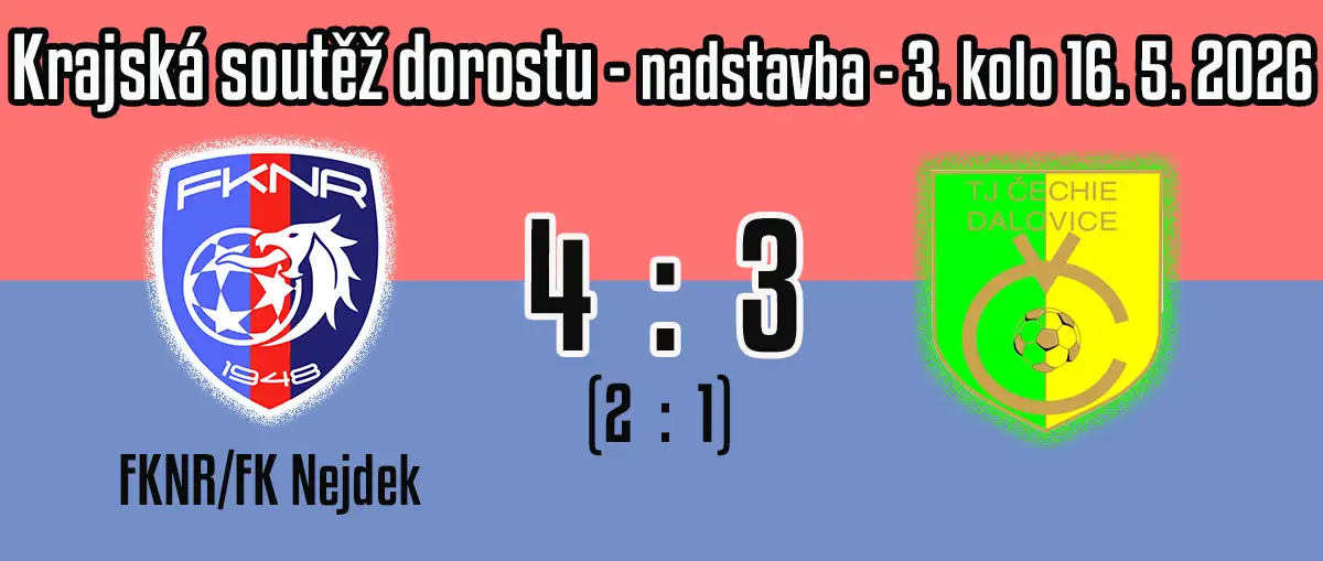Dorost těsně vítězí nad Dalovicemi
