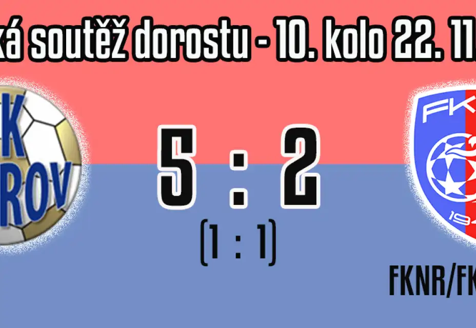 V dohrávce dorostenci nestačili na rezervu FK Ostrov