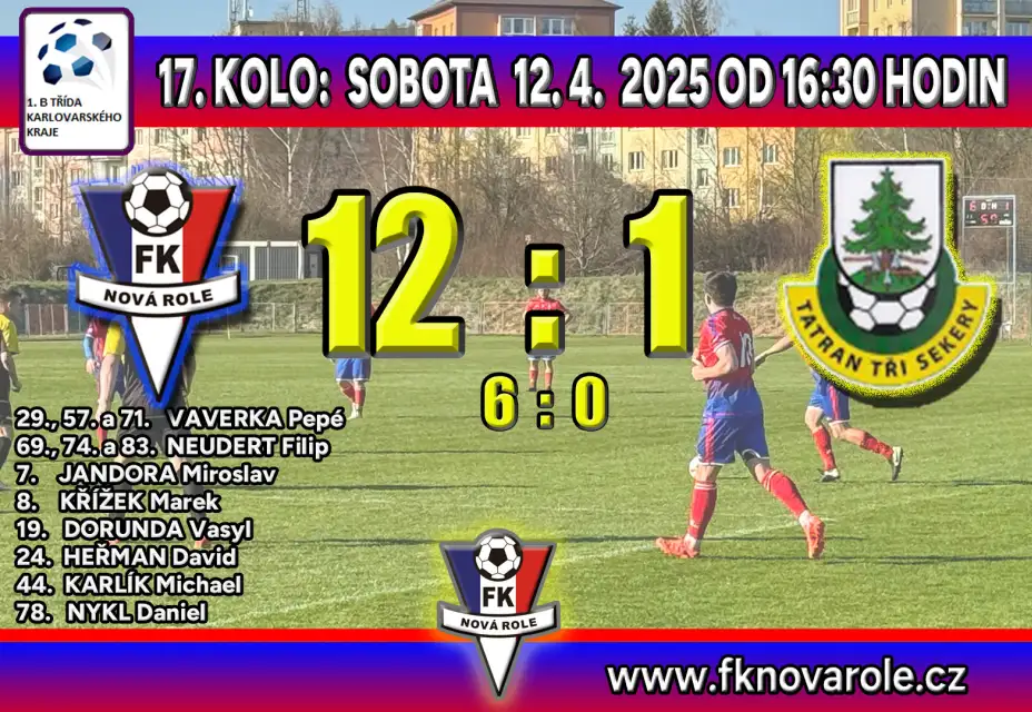 FKNR - Tatran Tři Sekery 12 - 1