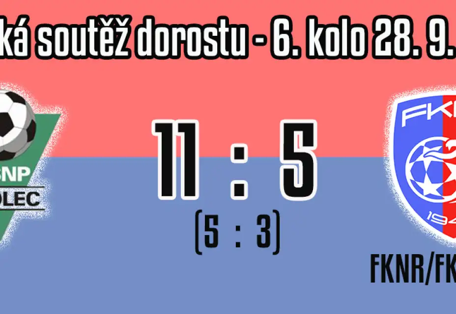 Dorostenci vysoko prohráli v Sedleci