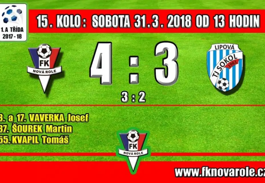 Ve druhém utkání jsme zabrali a bereme zasloženě tři body!