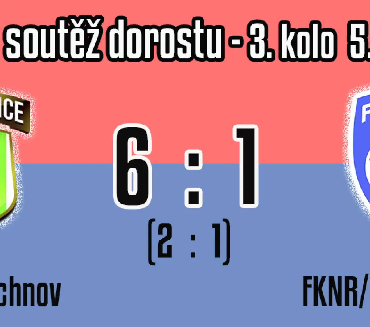 Druhé utkání - druhý debakl ... dorostencům se nedaří