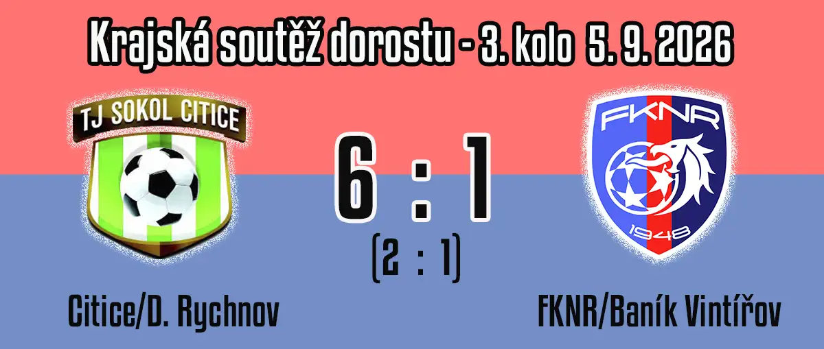 Druhé utkání - druhý debakl ... dorostencům se nedaří