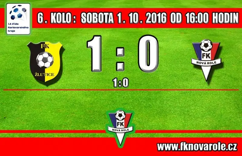 PORÁŽKA VE ŽLUTICÍCH BYLA ZBYTEČNÁ: SOKOL ŽLUTICE  -  FKNR 1 : 0