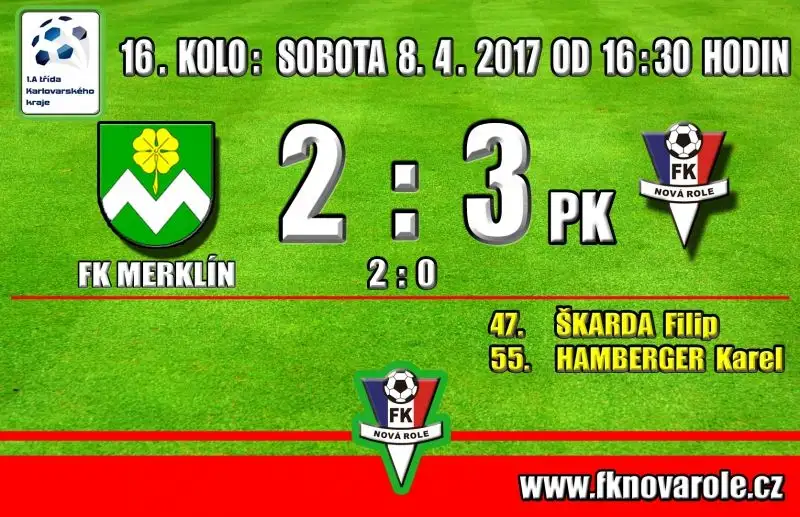 PREMIÉROVÉ BODY JARA: FK EP MERKLÍN  -  FKNR  2 : 3 PO PK