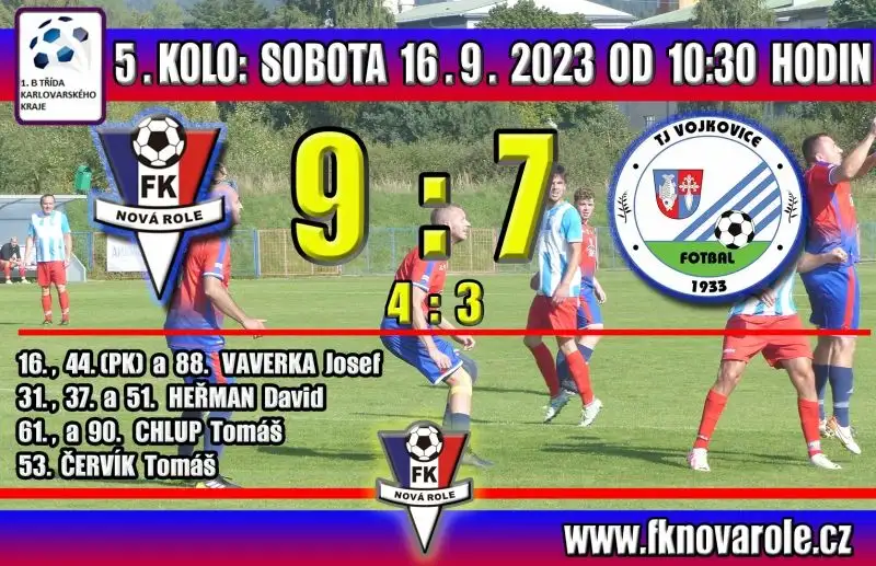 Zápas pro zdravé jedince ... tolik branek nepadne v celém ligovém kole ... asi zvedneme vstupné:-)