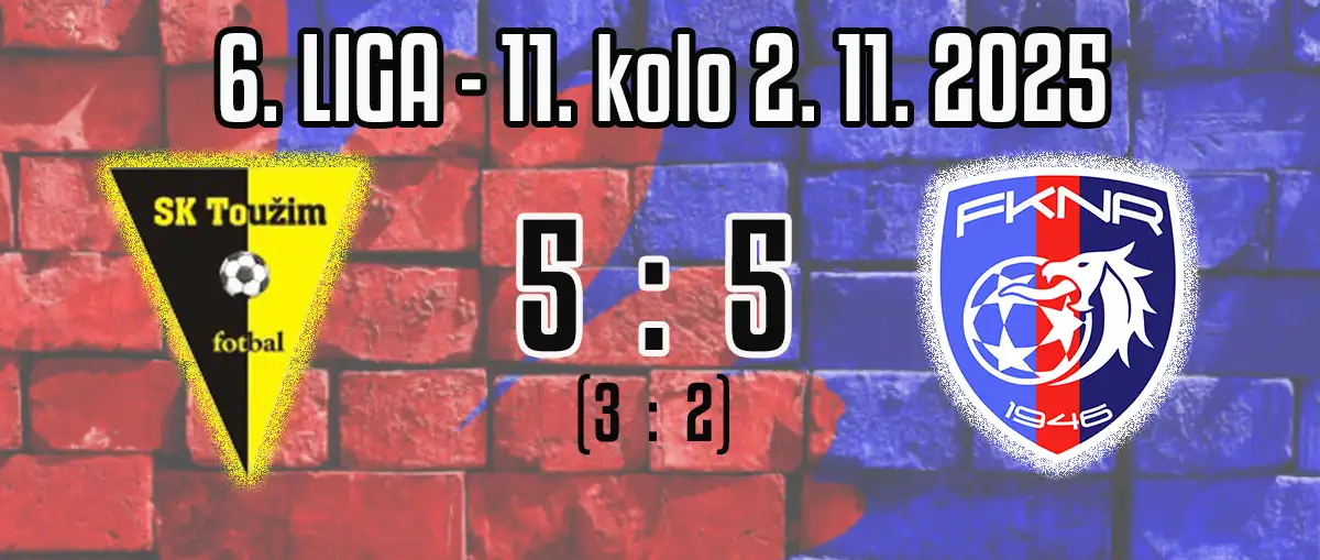 V Toužimi asi zasloužená remíza, ikdyž jsme sahali po třech bodech!