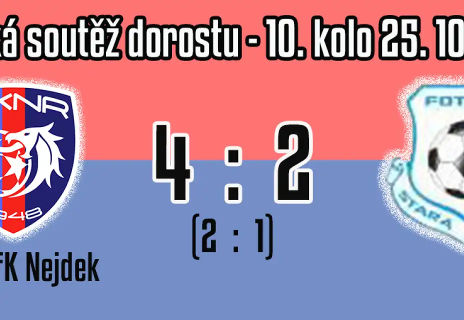 V derby Rolí naši dorostenci zvítězili 4 - 2